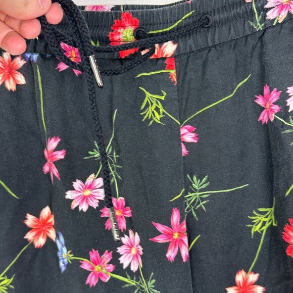 French Connection Wide Leg Crochet Floral Boho Pants Lyocell Lace Mix Trousers 2 - Picture 9 of 15